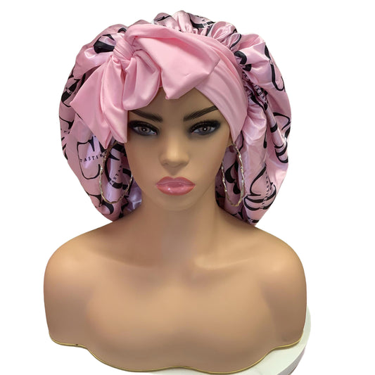 FANTASTIK DOUBLE LAYERS SILKY SATIN HAIR BONNET