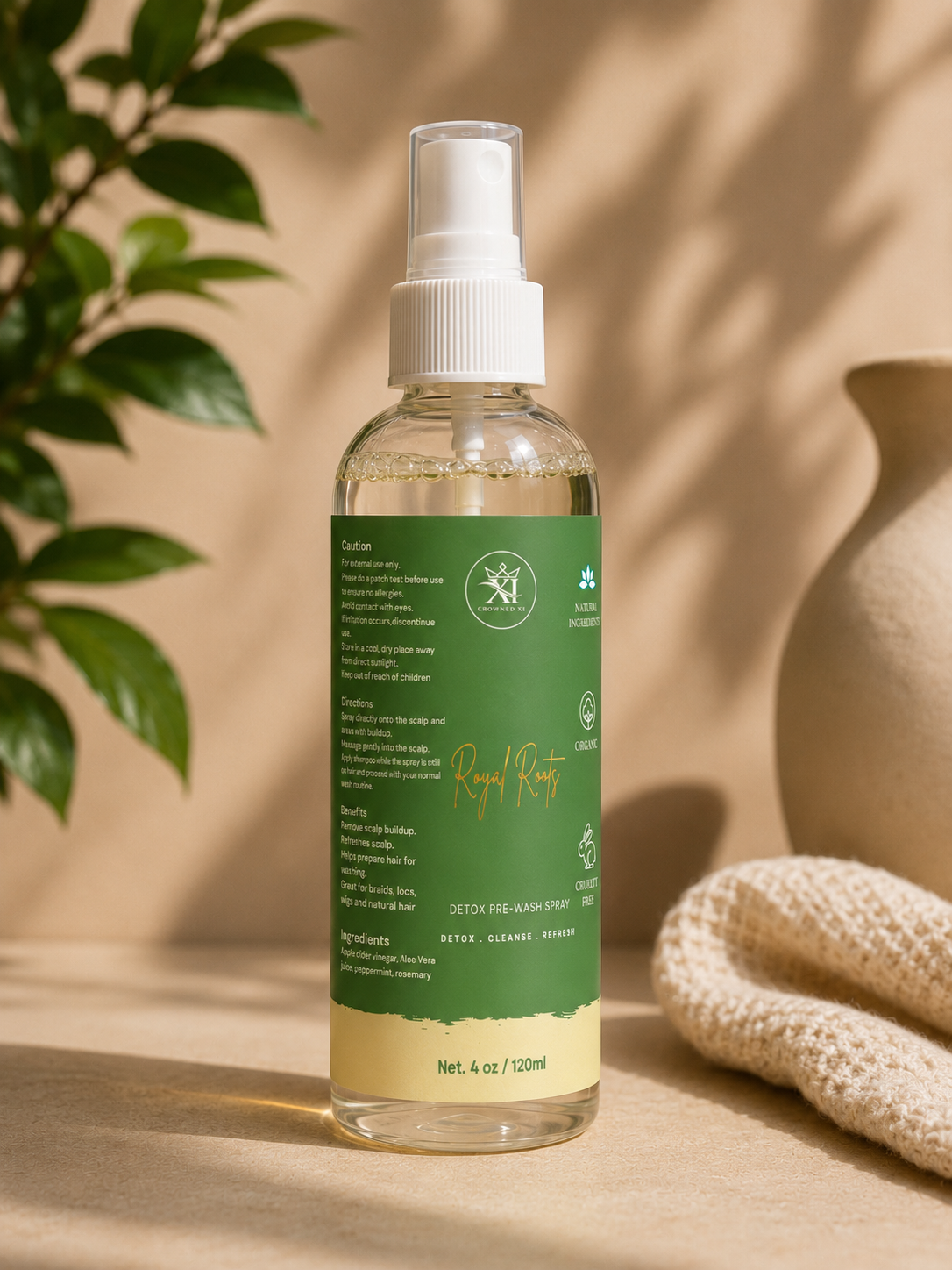 Royal Roots Apple Cider Vinegar Detox Pre-Wash Spray